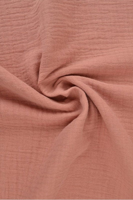 Vintage pink double gauze musslin – mjuk & andningsbar (bild 1 av 5)