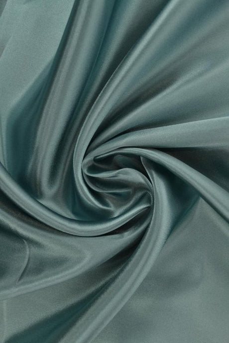 Vintage grön satin tyg – lätt & glansigt (bild 1 av 8)