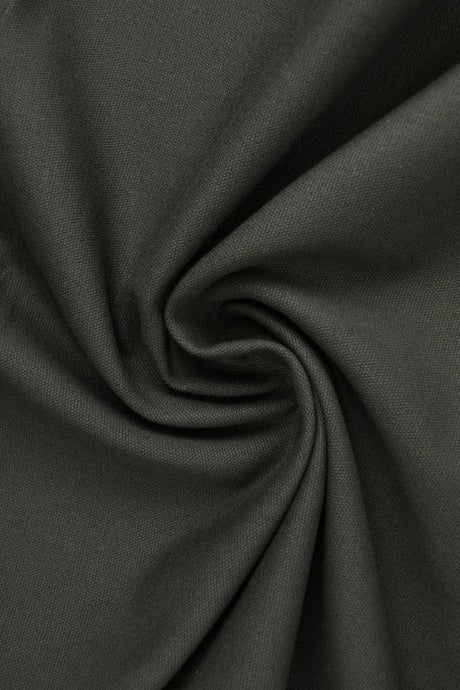 Antracit bomuldscanvas 350 g/m² OEKO-TEX