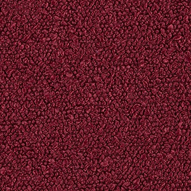Mörk vinröd Baloo bouclé möbeltyg – teddy-struktur & extrem slitstyrka (bild 2 av 13)