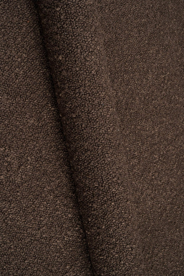 Mörk chokladbrun Baloo bouclé möbeltyg – teddy-struktur & extrem slitstyrka (bild 1 av 13)