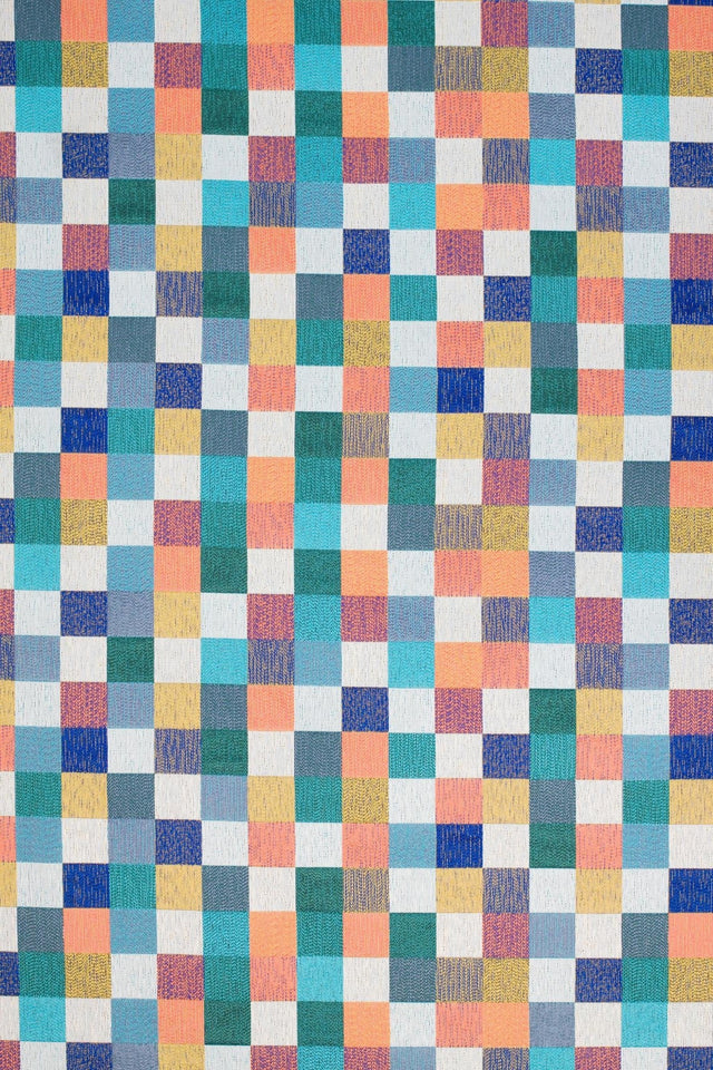 KONFETTI-RUTOR PÅ CREMEVIT BARCELONA JACQUARD DEKORATIONSTYG – KONFETTIRUTOR
