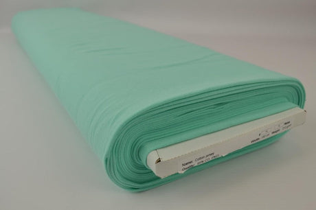 Mintgrön bomullsjersey – naturlig, andningsbar & stretchbar (bild 2 av 7)