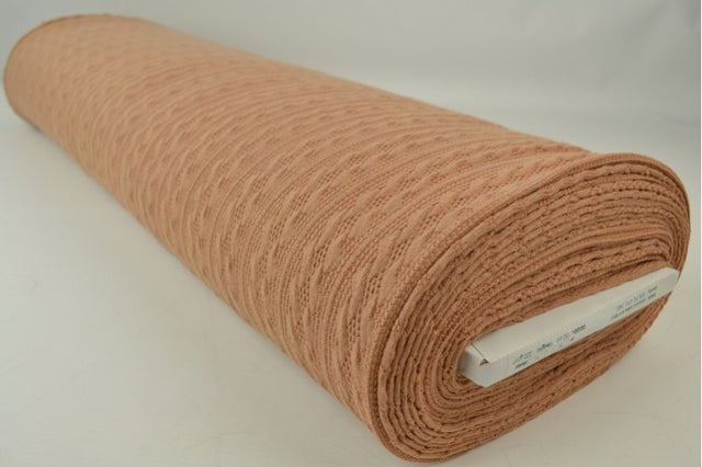 Karamellbrun kabelstickad jacquard (bild 2 av 2)