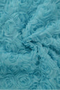 Turkos broderad mesh med rosor (bild 1 av 2)