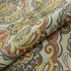 RUSTRÖD PAISLEY PÅ CREME BOMBAJ JACQUARD MÖBELTYG