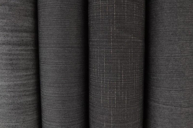 Brun otvättat denim med stretch – 370 g/m² (bild 4 av 4)
