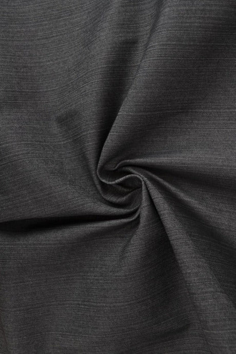 Mörkgrå otvättat denim med stretch – 370 g/m² (bild 1 av 9)
