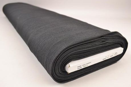 Mörkgrå otvättat denim med stretch – 370 g/m² (bild 2 av 9)