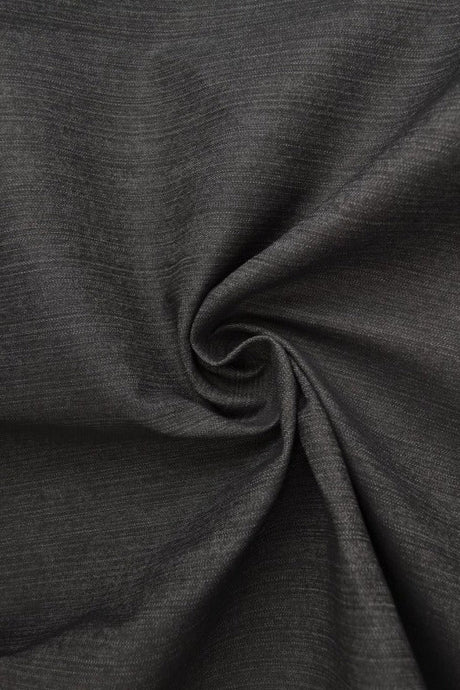 Mörk antracit otvättat denim med stretch – 370 g/m² (bild 1 av 9)
