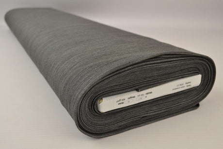 Kylig mellangrå otvättat denim med stretch – 370 g/m² (bild 2 av 9)