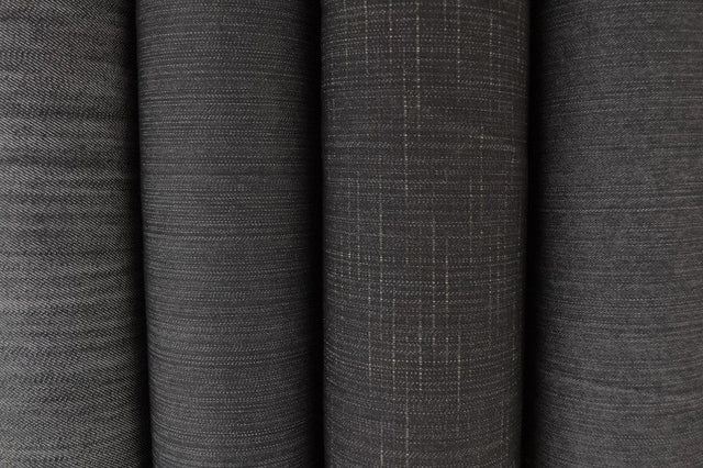 Ljusgrå otvättat denim med stretch – 370 g/m² (bild 4 av 9)