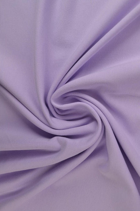 Lavendel french terry – mjuk bomullsstickad metervara med stretch (bild 1 av 5)