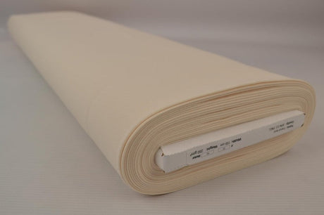 Champagnefärgad french terry – mjuk bomullsstickad metervara med stretch (bild 2 av 5)