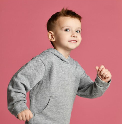 Dovt rosa french terry – mjuk bomullsstickad metervara med stretch (bild 4 av 5)