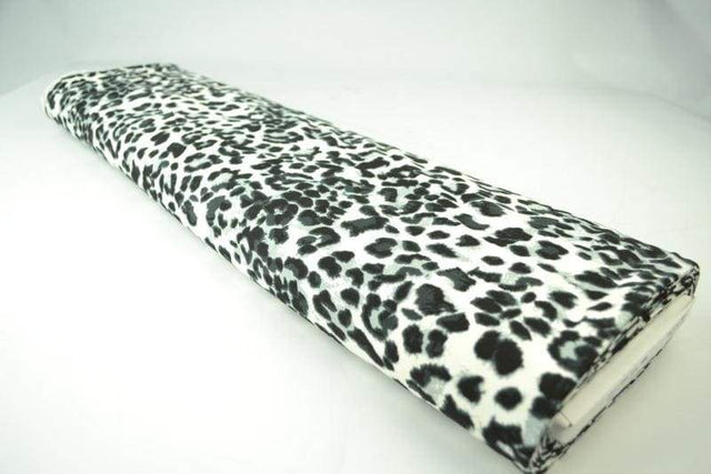 Beige bomullspoplin med leopardryck – brun & svart (bild 2 av 2)