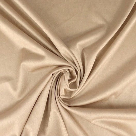 Ljus taupe charmeuse foder med stretch (bild 1 av 2)