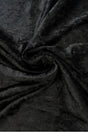 Svart krossad velour – stickad, stretchig & glansfullt fall (bild 1 av 7)
