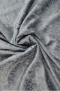 Grå krossad velour – stickad, stretchig & glansfullt fall (bild 1 av 7)