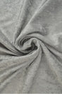 Silvergrå krossad velour – stickad, stretchig & glansfullt fall (bild 1 av 7)