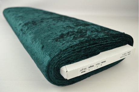 Mörkgrön krossad velour – stickad, stretchig & glansfullt fall (bild 2 av 7)