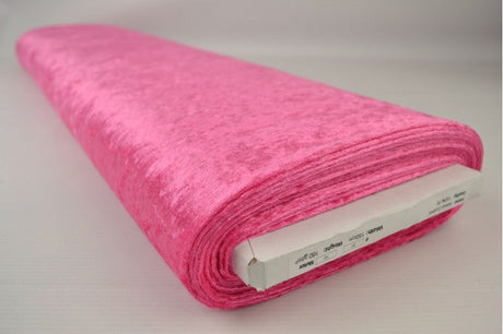 Fuchsia krossad velour – stickad, stretchig & glansfullt fall (bild 2 av 7)