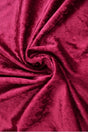 Vinröd krossad velour – stickad, stretchig & glansfullt fall (bild 1 av 7)