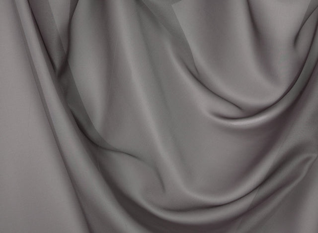 Chic chiffon tyg till gardiner - musgrå (bild 2 av 2)