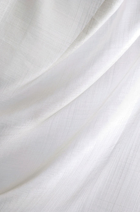 Silkeblød semi-transparent gardinvoile — hvid, stofprøve