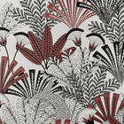 JACQUARD GARDINTYG MED PALMMOTIV