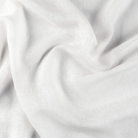 Let hør-voile med naturstruktur — hvid, stofprøve