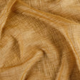 Let voile med flammegarn og frostet look — karrygul, stofprøve