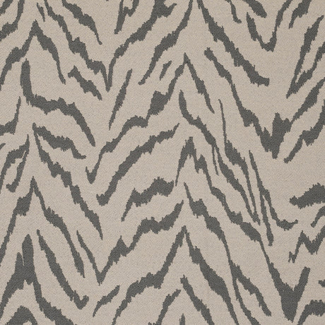 Jacquard gardinstof med tigermønster — beige & grå, stofprøve