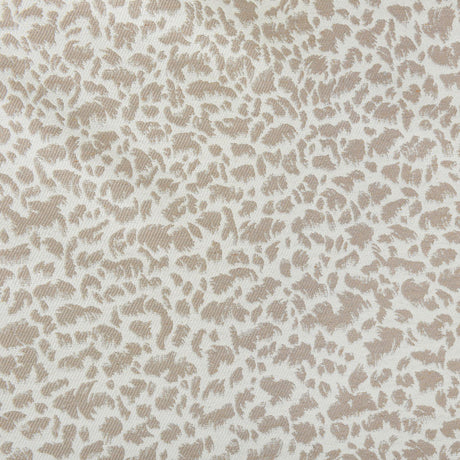 Jacquard-gardinstof med abstrakt dyreprint — beige, stofprøve