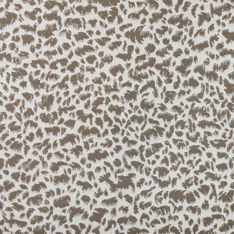 Jacquard-gardinstof med abstrakt dyreprint — taupe, stofprøve