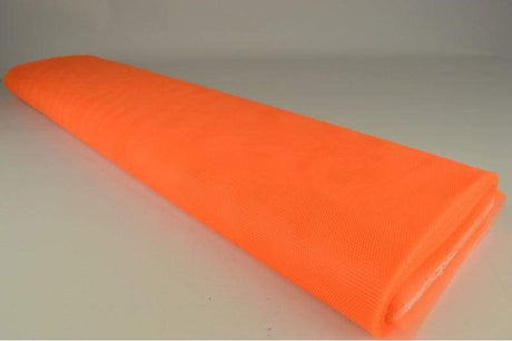 Orange styv tyll – lätt och formstabilt nättyg (bild 2 av 4)