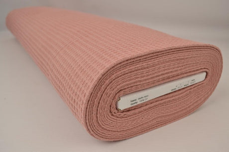 Mörk vintage ljusrosa våffel piqué – absorberande & snabbtorkande (bild 2 av 4)