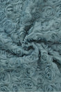 Petrol broderad mesh med rosor (bild 1 av 2)