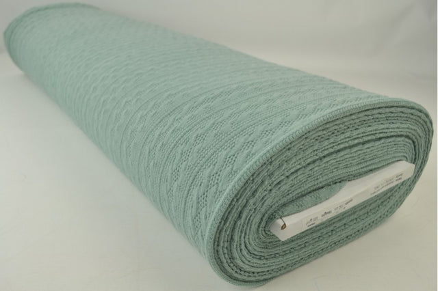 Gammalgrön kabelstickad jacquard (bild 2 av 2)