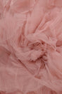 Gammalrosa broderad mesh med girlanger (bild 1 av 2)