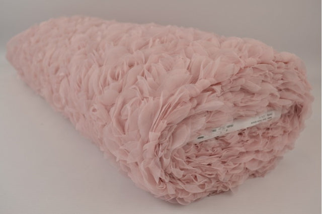 Gammalrosa broderad mesh med rosor (bild 2 av 2)