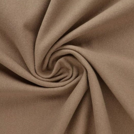Taupe bomullsflanell – mjuk borstad yta & naturlig (bild 1 av 6)