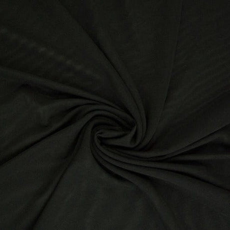 Sort lycra mesh – elastisk netstof, semi transparent, metervare til erhverv (billede 1 af 4)