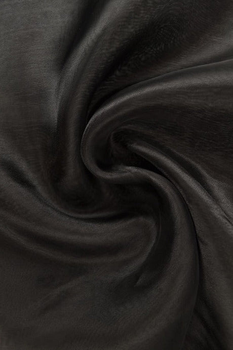Svart organza – transparent & glänsande (bild 1 av 7)