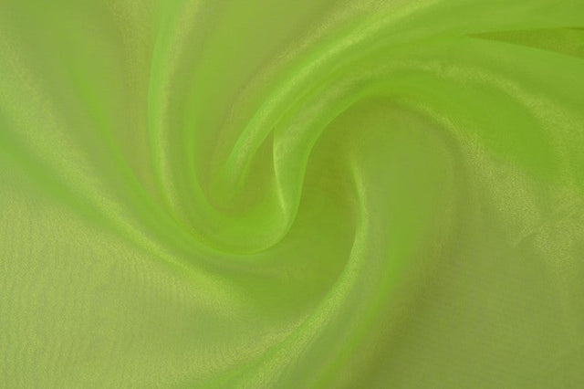 Limegrön organza – transparent & glänsande (bild 3 av 7)