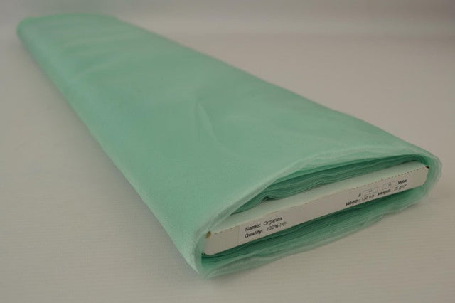 Mintgrön organza – transparent & glänsande (bild 2 av 7)