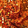 Orange paljettyg – stora 8 mm paljetter & envägsstretch (bild 1 av 6)