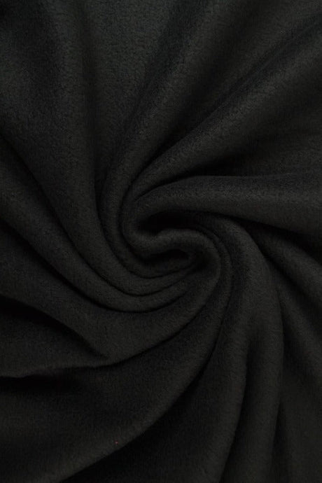 Svart polar fleece – anti-pilling, varm & lätt (bild 1 av 7)