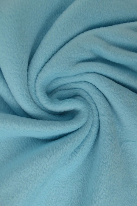 Aquablå polar fleece – anti-pilling, varm & lätt (bild 1 av 7)