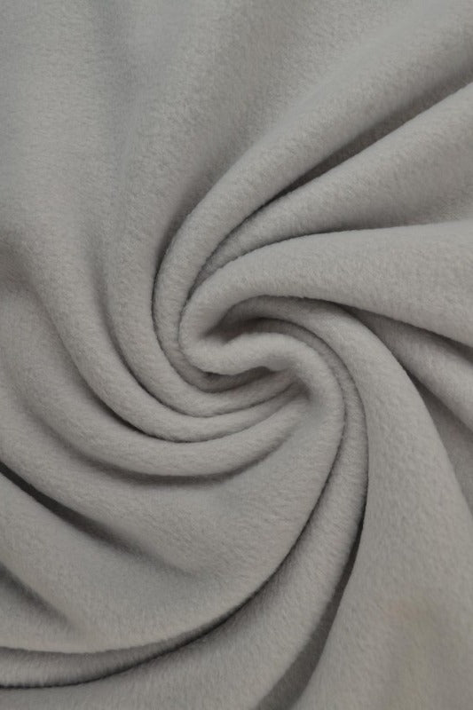 Silvergrå polar fleece – anti-pilling, varm & lätt (bild 1 av 7)